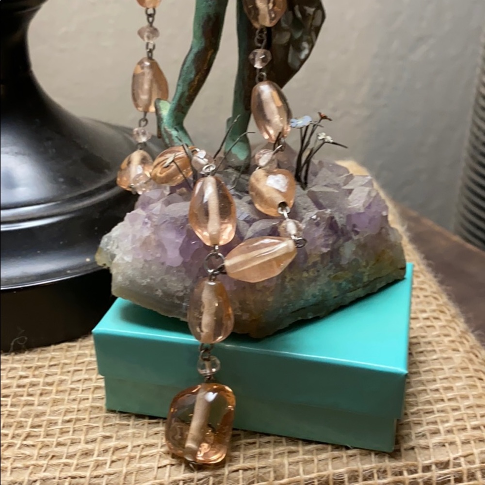 Necklace with Pink Stones